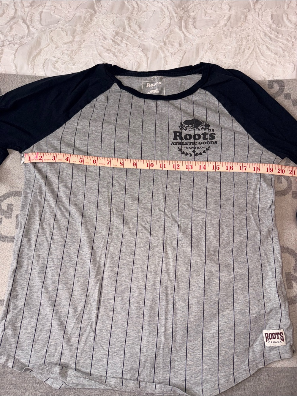Roots Black & Gray Raglan Top - Picture 7 of 9